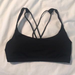 Strappy sports bra